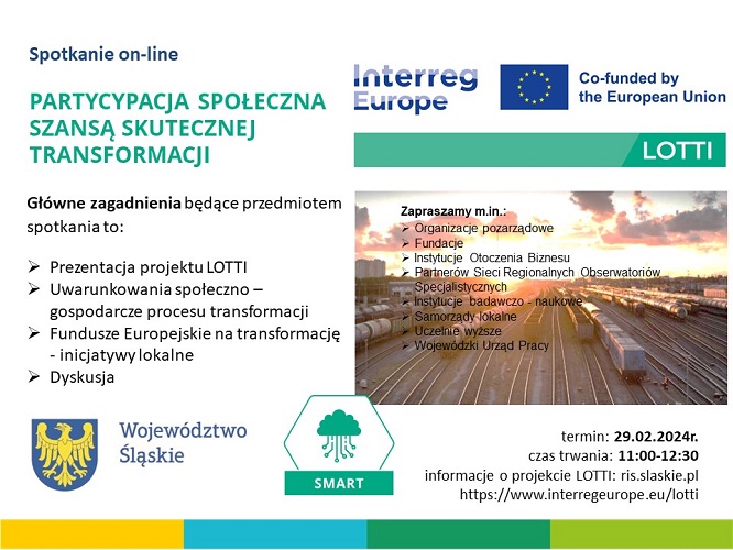 Spotkanie interesariuszy w ramach projektu LOTTI - zaproszenie