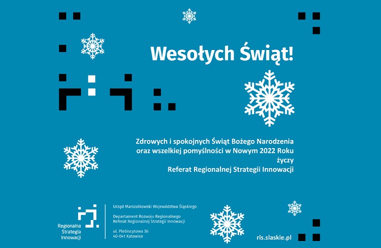 Życzenia z okazji Świąt Bożego Narodzenia oraz nadchodzącego Nowego Roku 2022.