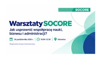 Baner warsztatów w ramach projektu SOCORE